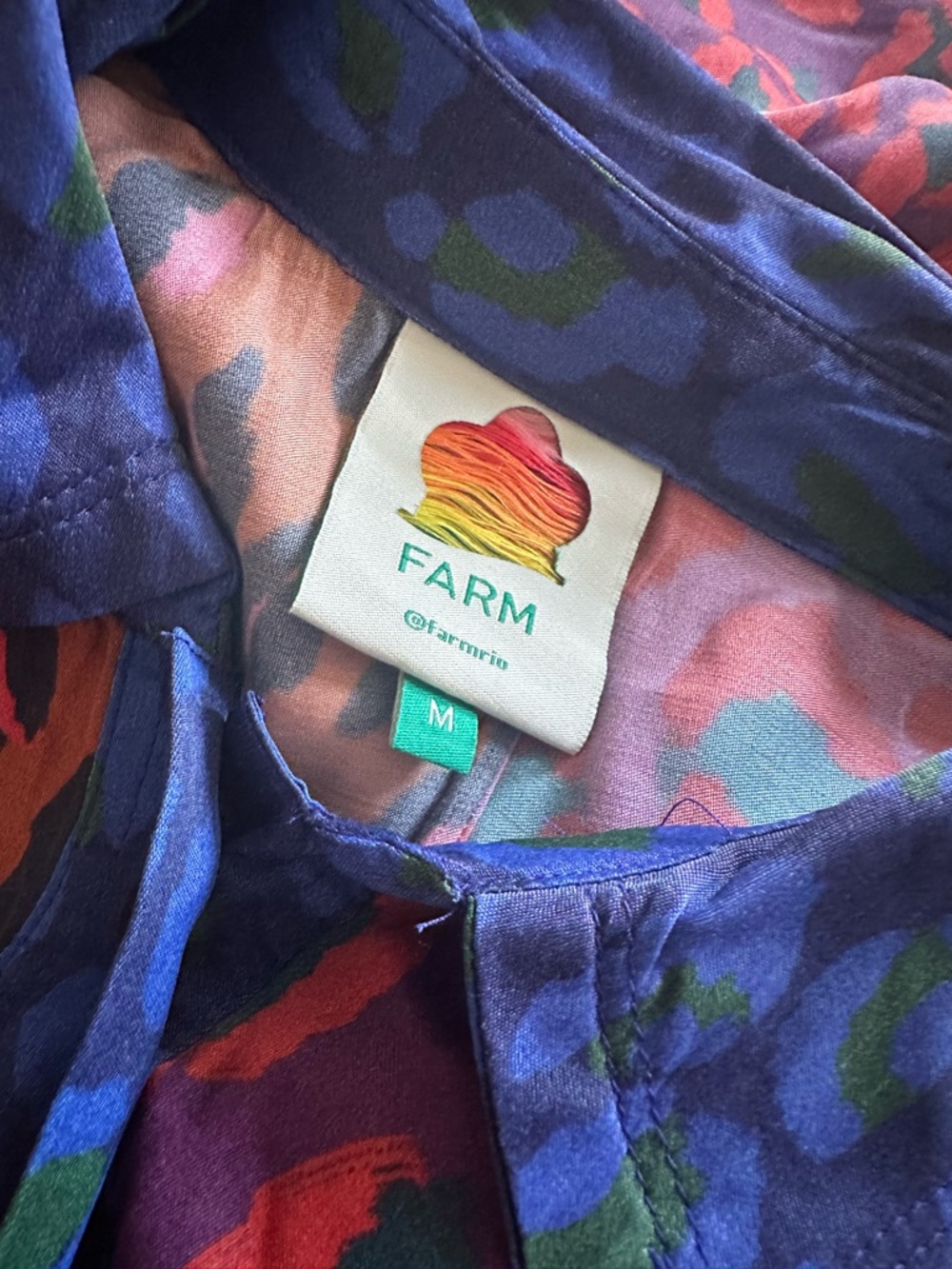 FARM Rio Multicolor Leopard-Style Button Dress - Picture 5 of 5